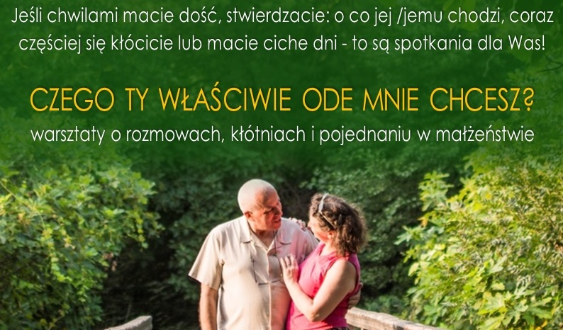 Zaproszenie na warsztaty „Czego Ty właściwie ode mnie chcesz?” | od 1 października